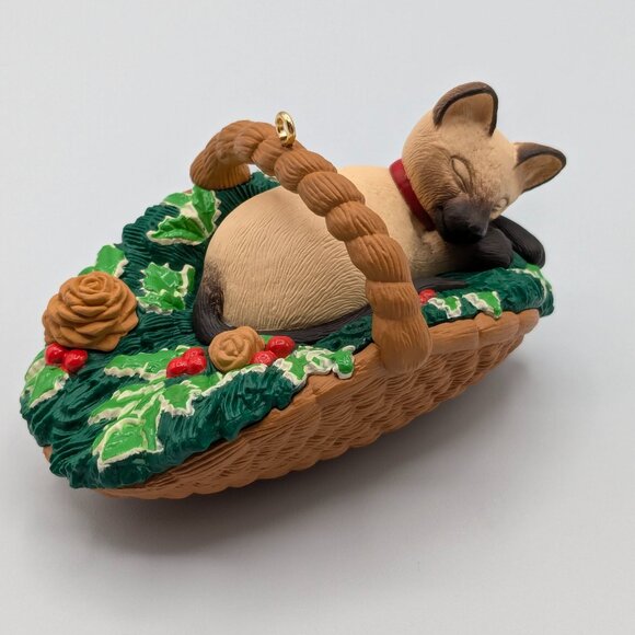 Hallmark Keepsake Cat Naps 1996, 3rd in the Cat Naps Series, Vintage Ornament - Picture 1 of 11